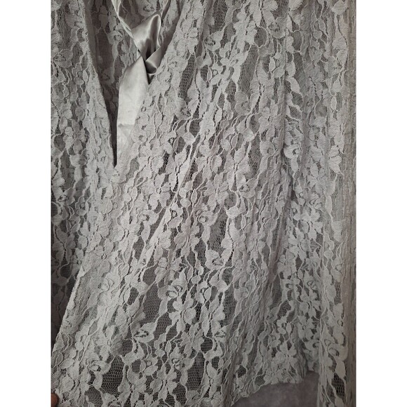 J. Peterman Silver Necktie Lace Jacket Womens Sz 12 Victorian Fairycore Dainty - Picture 8 of 12